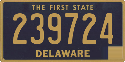 DE license plate 239724