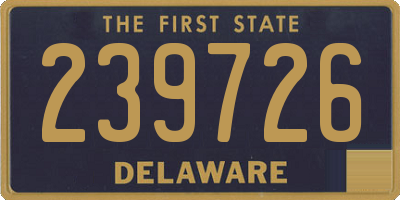 DE license plate 239726