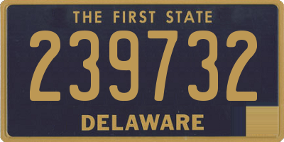 DE license plate 239732