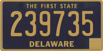 DE license plate 239735