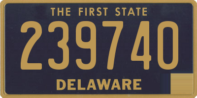 DE license plate 239740