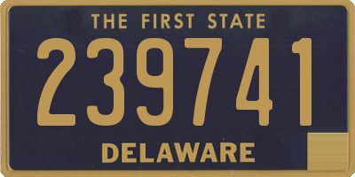 DE license plate 239741
