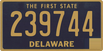 DE license plate 239744