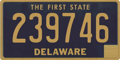 DE license plate 239746