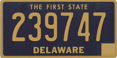 DE license plate 239747
