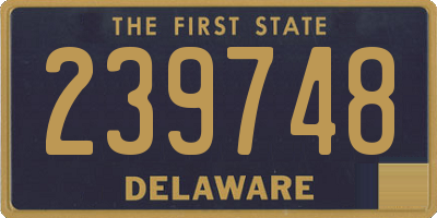 DE license plate 239748