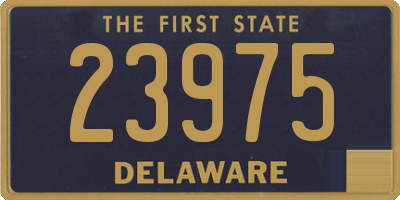 DE license plate 23975