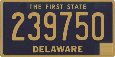 DE license plate 239750