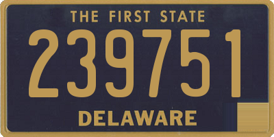DE license plate 239751