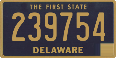 DE license plate 239754