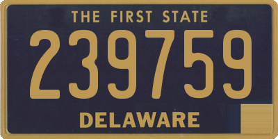 DE license plate 239759