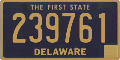 DE license plate 239761