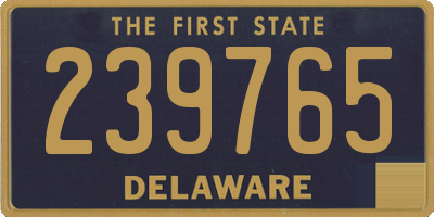 DE license plate 239765