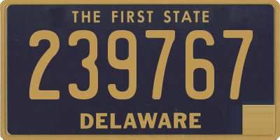 DE license plate 239767