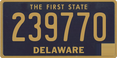 DE license plate 239770