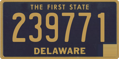 DE license plate 239771