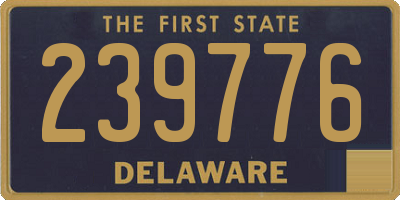 DE license plate 239776