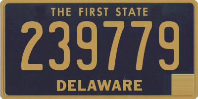 DE license plate 239779
