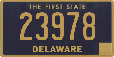 DE license plate 23978