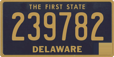 DE license plate 239782