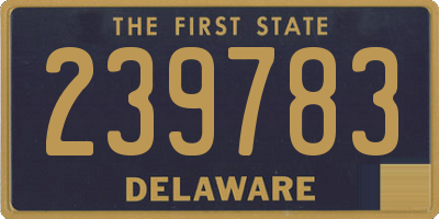 DE license plate 239783