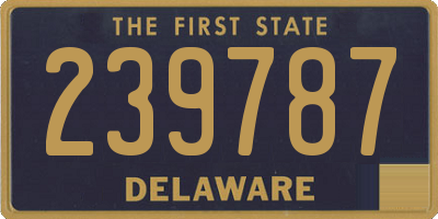 DE license plate 239787