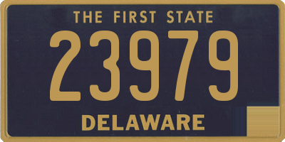 DE license plate 23979