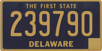 DE license plate 239790