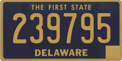 DE license plate 239795