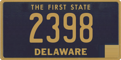 DE license plate 2398