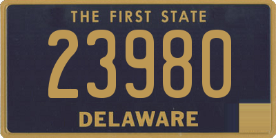 DE license plate 23980