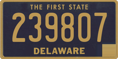 DE license plate 239807