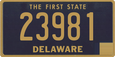 DE license plate 23981