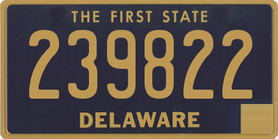 DE license plate 239822