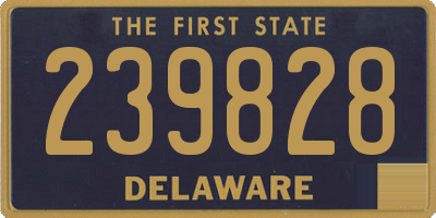DE license plate 239828
