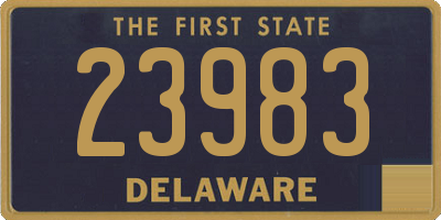 DE license plate 23983