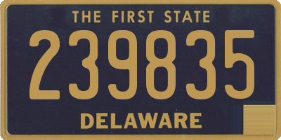 DE license plate 239835