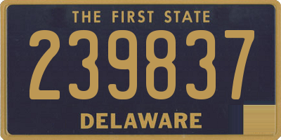 DE license plate 239837
