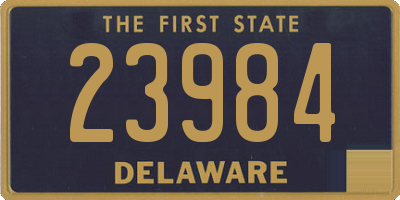 DE license plate 23984