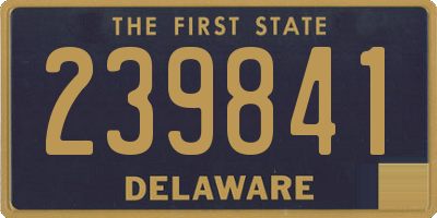 DE license plate 239841