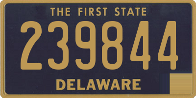 DE license plate 239844