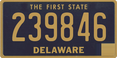 DE license plate 239846