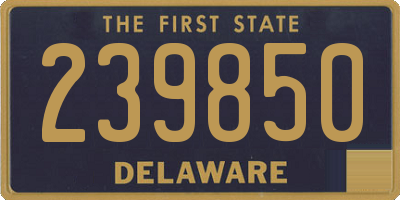 DE license plate 239850
