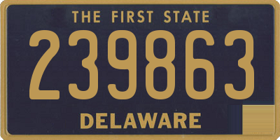 DE license plate 239863