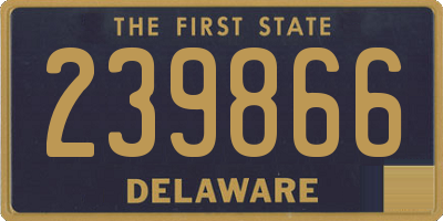 DE license plate 239866