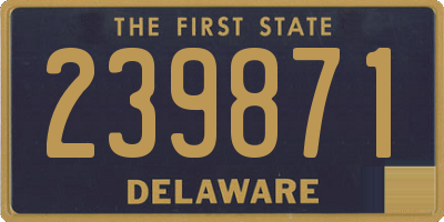 DE license plate 239871