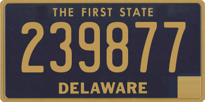 DE license plate 239877