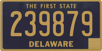 DE license plate 239879
