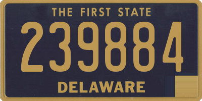 DE license plate 239884