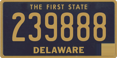 DE license plate 239888